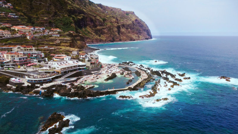 Madeira drone view